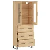Image de Vidaxl Buffet Haut ChÃªne Sonoma 69,5x34x180 Cm Bois D'ingÃ©nierie
