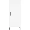 Image de vidaXL Buffet haut Blanc 34,5x34x180 cm Bois d'ingÃ©nierie