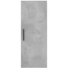 Image de vidaXL Buffet haut Gris bÃ©ton 34,5x34x180 cm Bois d'ingÃ©nierie