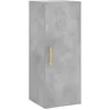 Image de vidaXL Buffet haut Gris bÃ©ton 34,5x34x180 cm Bois d'ingÃ©nierie