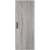 Image de vidaXL Buffet haut Sonoma gris 34,5x34x180 cm Bois d'ingÃ©nierie