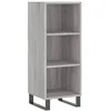 Image de vidaXL Buffet haut Sonoma gris 34,5x34x180 cm Bois d'ingÃ©nierie