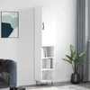 Image de vidaXL Buffet haut Blanc 34,5x34x180 cm Bois d'ingÃ©nierie