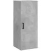 Image de vidaXL Buffet haut Gris bÃ©ton 34,5x34x180 cm Bois d'ingÃ©nierie