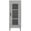 Image de vidaXL Buffet haut Sonoma gris 34,5x34x180 cm Bois d'ingÃ©nierie