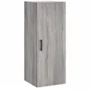 Image de vidaXL Buffet haut Sonoma gris 34,5x34x180 cm Bois d'ingÃ©nierie