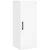 Image de vidaXL Buffet haut Blanc 34,5x34x180 cm Bois d'ingÃ©nierie