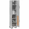 Image de vidaXL Buffet haut Gris bÃ©ton 34,5x34x180 cm Bois d'ingÃ©nierie