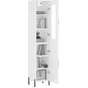 Image de vidaXL Buffet haut Blanc 34,5x34x180 cm Bois d'ingÃ©nierie