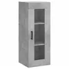 Image de vidaXL Buffet haut Gris bÃ©ton 34,5x34x180 cm Bois d'ingÃ©nierie