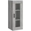 Image de vidaXL Buffet haut Sonoma gris 34,5x34x180 cm Bois d'ingÃ©nierie