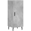Image de vidaXL Buffet haut Gris bÃ©ton 34,5x34x180 cm Bois d'ingÃ©nierie