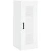 Image de vidaXL Buffet haut Blanc 34,5x34x180 cm Bois d'ingÃ©nierie