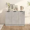 Image de vidaXL Buffet haut Blanc 34,5x34x180 cm Bois d'ingÃ©nierie