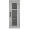 Image de vidaXL Buffet haut Sonoma gris 34,5x34x180 cm Bois d'ingÃ©nierie