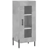 Image de vidaXL Buffet haut Gris bÃ©ton 34,5x34x180 cm Bois d'ingÃ©nierie