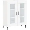 Image de vidaXL Buffet haut Blanc 69,5x34x180 cm Bois d'ingÃ©nierie