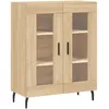 Image de Vidaxl Buffet Haut ChÃªne Sonoma 69,5x34x180 Cm Bois D'ingÃ©nierie