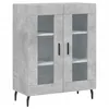 Image de vidaXL Buffet haut Gris bÃ©ton 69,5x34x180 cm Bois d'ingÃ©nierie