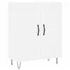 Image de vidaXL Buffet haut Blanc 69,5x34x180 cm Bois d'ingÃ©nierie