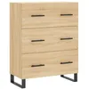 Image de Vidaxl Buffet Haut ChÃªne Sonoma 69,5x34x180 Cm Bois D'ingÃ©nierie