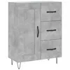 Image de vidaXL Buffet haut Gris bÃ©ton 69,5x34x180 cm Bois d'ingÃ©nierie