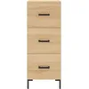 Image de Vidaxl Buffet Haut ChÃªne Sonoma 34,5x34x180 Cm Bois D'ingÃ©nierie