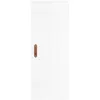 Image de vidaXL Buffet haut Blanc brillant 34,5x34x180 cm Bois d'ingÃ©nierie