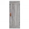 Image de vidaXL Buffet haut Sonoma gris 34,5x34x180 cm Bois d'ingÃ©nierie
