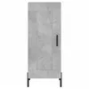 Image de vidaXL Buffet haut Gris bÃ©ton 34,5x34x180 cm Bois d'ingÃ©nierie