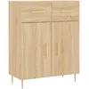 Image de Vidaxl Buffet Haut ChÃªne Sonoma 69,5x34x180 Cm Bois D'ingÃ©nierie