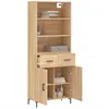 Image de Vidaxl Buffet Haut ChÃªne Sonoma 69,5x34x180 Cm Bois D'ingÃ©nierie