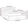 Image de vidaXL Lit Ã  sommier tapissier avec matelas Rose 140x190 cm Velours