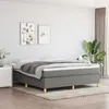Image de vidaXL Lit Ã  sommier tapissier avec matelas Taupe 180x200 cm Tissu