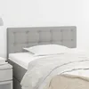 Image de vidaXL Lit Ã  sommier tapissier avec matelas Gris clair 180x200cm Tissu