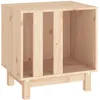 Image de Vidaxl Niche Pour Chien 50x40x52 Cm Bois De Pin Massif