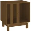 Image de Vidaxl Niche Pour Chien Marron Miel 50x40x52 Cm Bois De Pin Massif