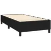 Image de vidaXL Lit Ã  sommier tapissier avec matelas Noir 90x190 cm Tissu