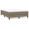 Image de Lit Ã  sommier tapissier avec matelas Taupe 140x200 cm Tissu
