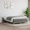 Image de vidaXL Lit Ã  sommier tapissier avec matelas Gris foncÃ© 140x190cm Tissu