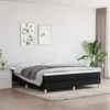 Image de vidaXL Lit Ã  sommier tapissier avec matelas Noir 180x200 cm Tissu