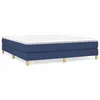 Image de vidaXL Lit Ã  sommier tapissier avec matelas Bleu 180x200 cm Tissu