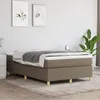 Image de vidaXL Lit Ã  sommier tapissier avec matelas Taupe 120x200 cm Tissu