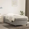 Image de vidaXL Lit Ã  sommier tapissier et matelas Gris clair 80x200 cm Velours
