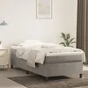 Image de vidaXL Lit Ã  sommier tapissier et matelas Gris clair 100x200cm Velours
