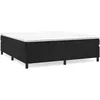 Image de vidaXL Lit Ã  sommier tapissier et matelas Noir 200x200 cm Velours