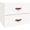 Image de vidaXL Table de chevet murale Blanc 50x36x40 cm