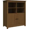 Image de vidaXL Buffet Marron miel 83x41,5x100 cm Bois massif de pin