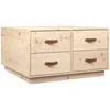 Image de vidaXL Table basse 80x80x45 cm Bois massif de pin