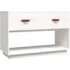 Image de vidaXL Meuble TV Blanc 90x40x60 cm Bois de pin massif
